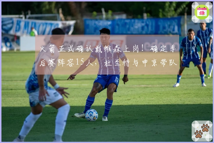 火箭正式确认戴维森上岗！确定季后赛阵容15人，杜兰特与申京带队争冠